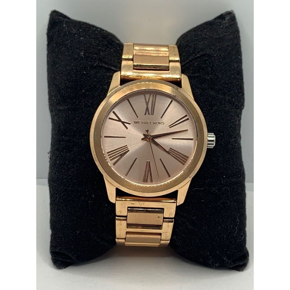 Michael Kors MK3491 Women's Stainless Steel Analog Rose Dial Quartz Watch RU181